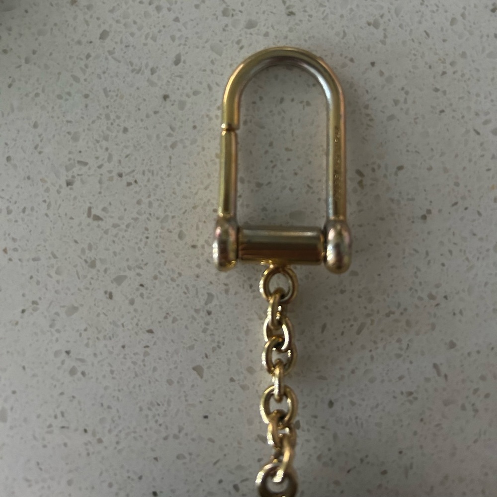 Gucci Beige and Brown Monogram Keychain - Picture 2 of 2